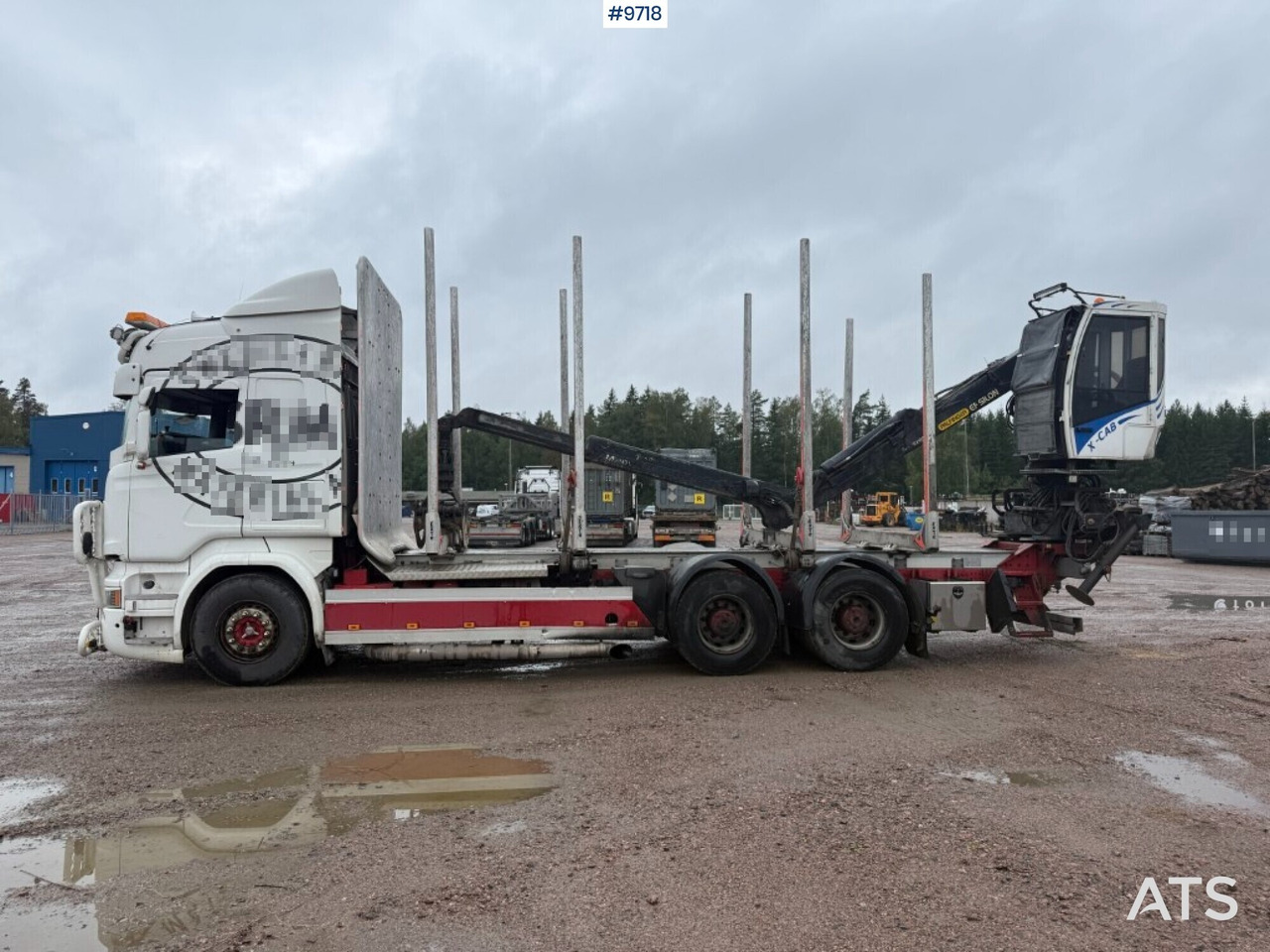 Log truck Scania R520 with crane - Camion grumier, Camion grue: photos 3 Log truck Scania R520 with crane - Camion grumier, Camion grue: photos 3