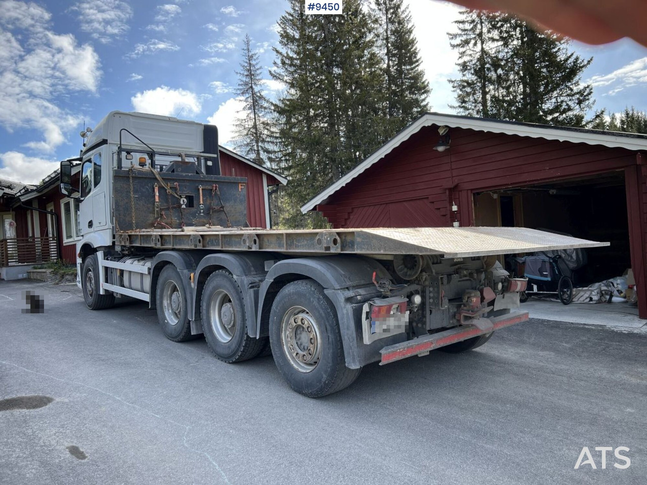 Mercedes Benz Arocs 3251 Tridem Hooklift, flatbed and concrete rotator - Camion ampliroll: photos 4 Mercedes Benz Arocs 3251 Tridem Hooklift, flatbed and concrete rotator - Camion ampliroll: photos 4