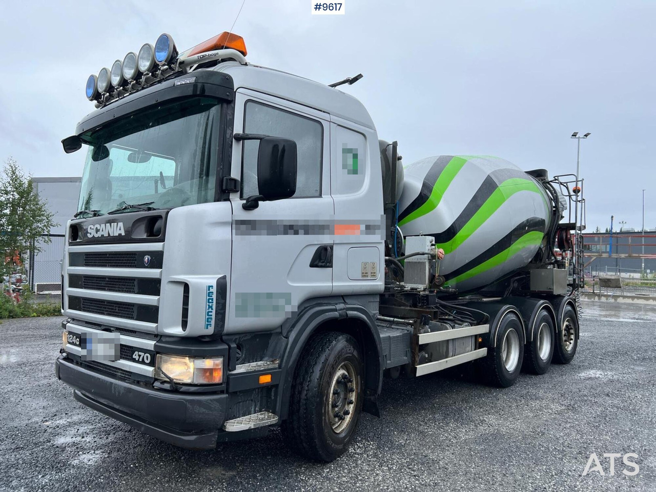 Scania R124 tridem with LAXO quick release / Concrete truck - Camion malaxeur: photos 1 Scania R124 tridem with LAXO quick release / Concrete truck - Camion malaxeur: photos 1