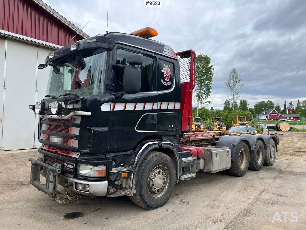 Scania R164 Tridem Hooklift - Camion ampliroll: photos 1 Scania R164 Tridem Hooklift - Camion ampliroll: photos 1