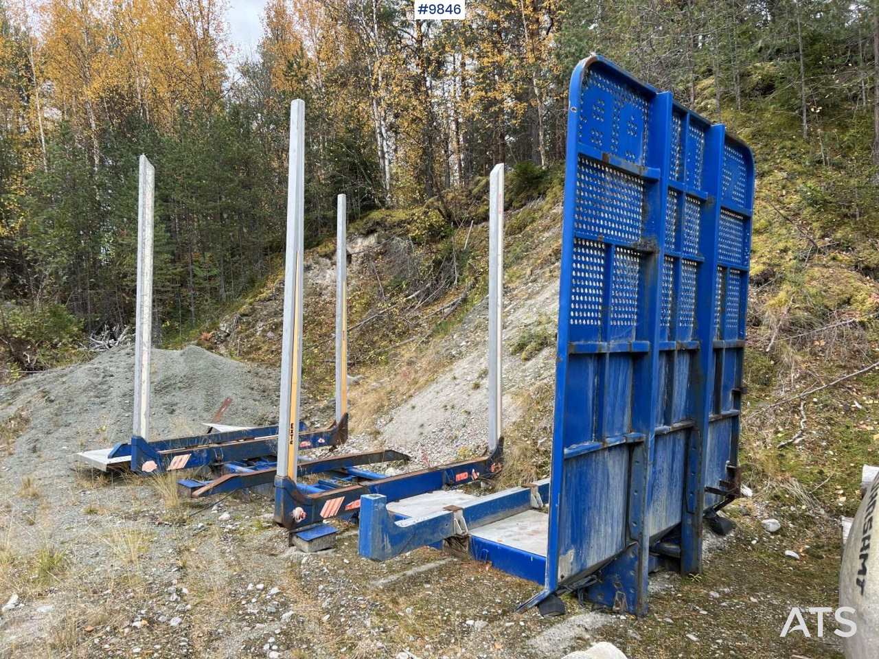 Carrosserie plateau Timber rack for boggie truck, Smedab: photos 1