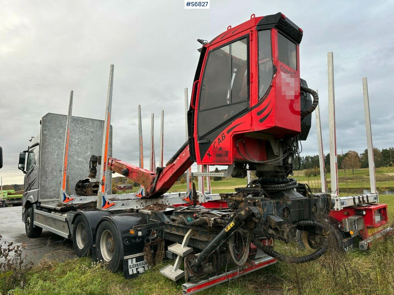Timber truck Mercedes-Benz Arocs 2863 with crane - Camion grumier: photos 3 Timber truck Mercedes-Benz Arocs 2863 with crane - Camion grumier: photos 3