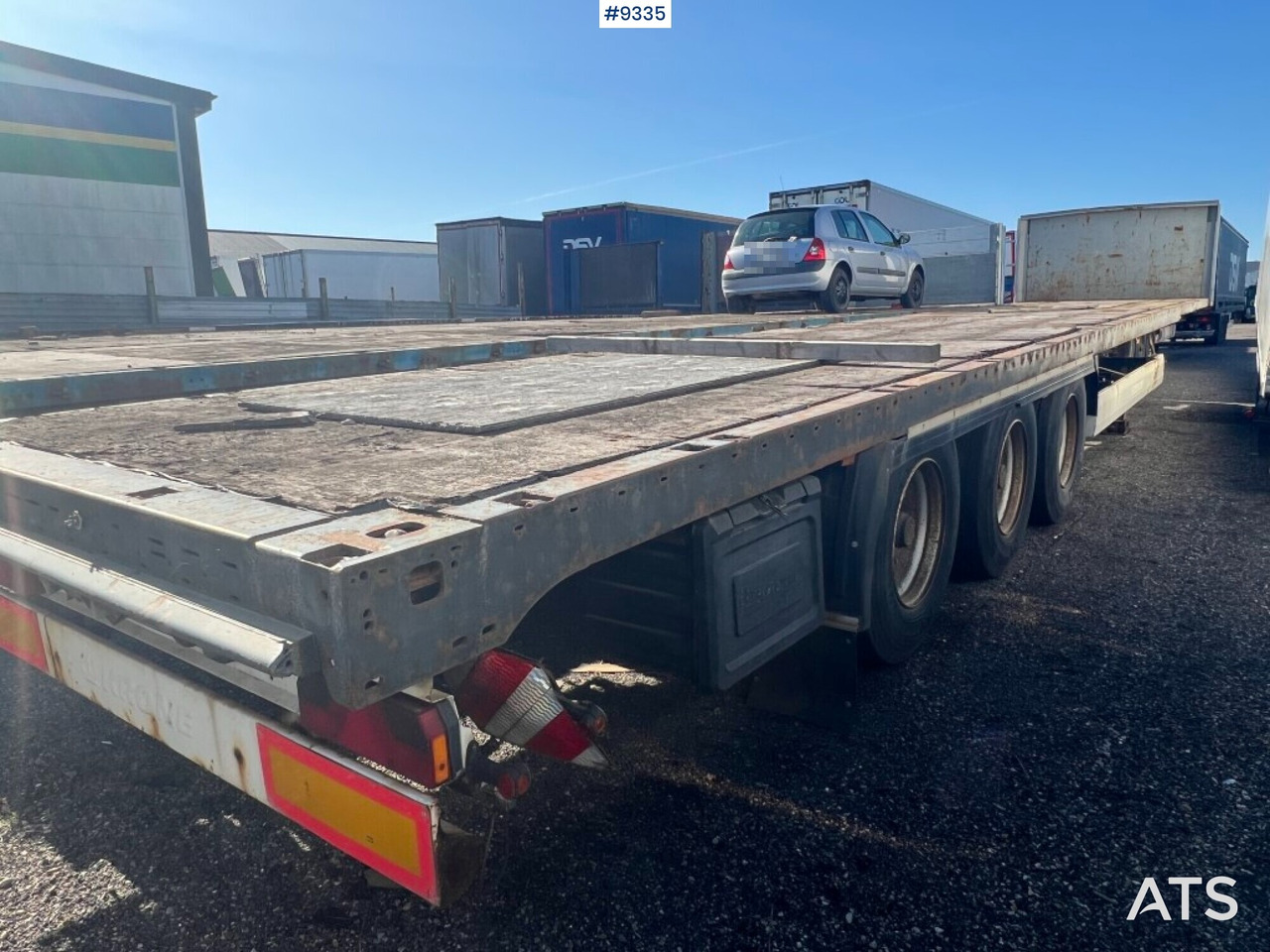 Trailer - KRONE - Semi-remorque plateau: photos 2 Trailer - KRONE - Semi-remorque plateau: photos 2