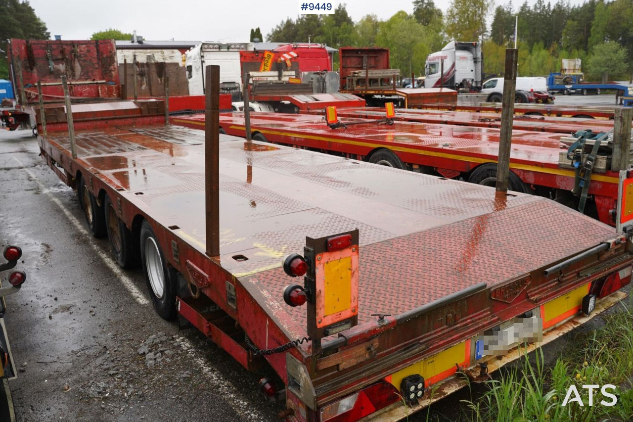 Trombon trailer BROSHUIS E-2190/27 - Remorque porte-engin surbaissée: photos 2 Trombon trailer BROSHUIS E-2190/27 - Remorque porte-engin surbaissée: photos 2