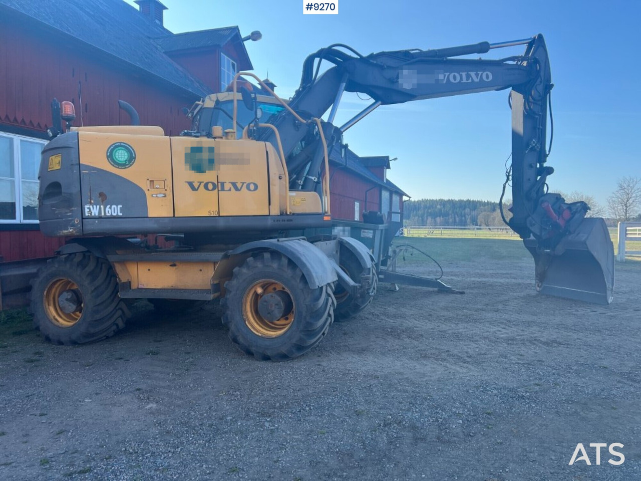 Volvo EW 160 C wheeled excavator (VIDEO) - Pelle sur pneus: photos 4 Volvo EW 160 C wheeled excavator (VIDEO) - Pelle sur pneus: photos 4