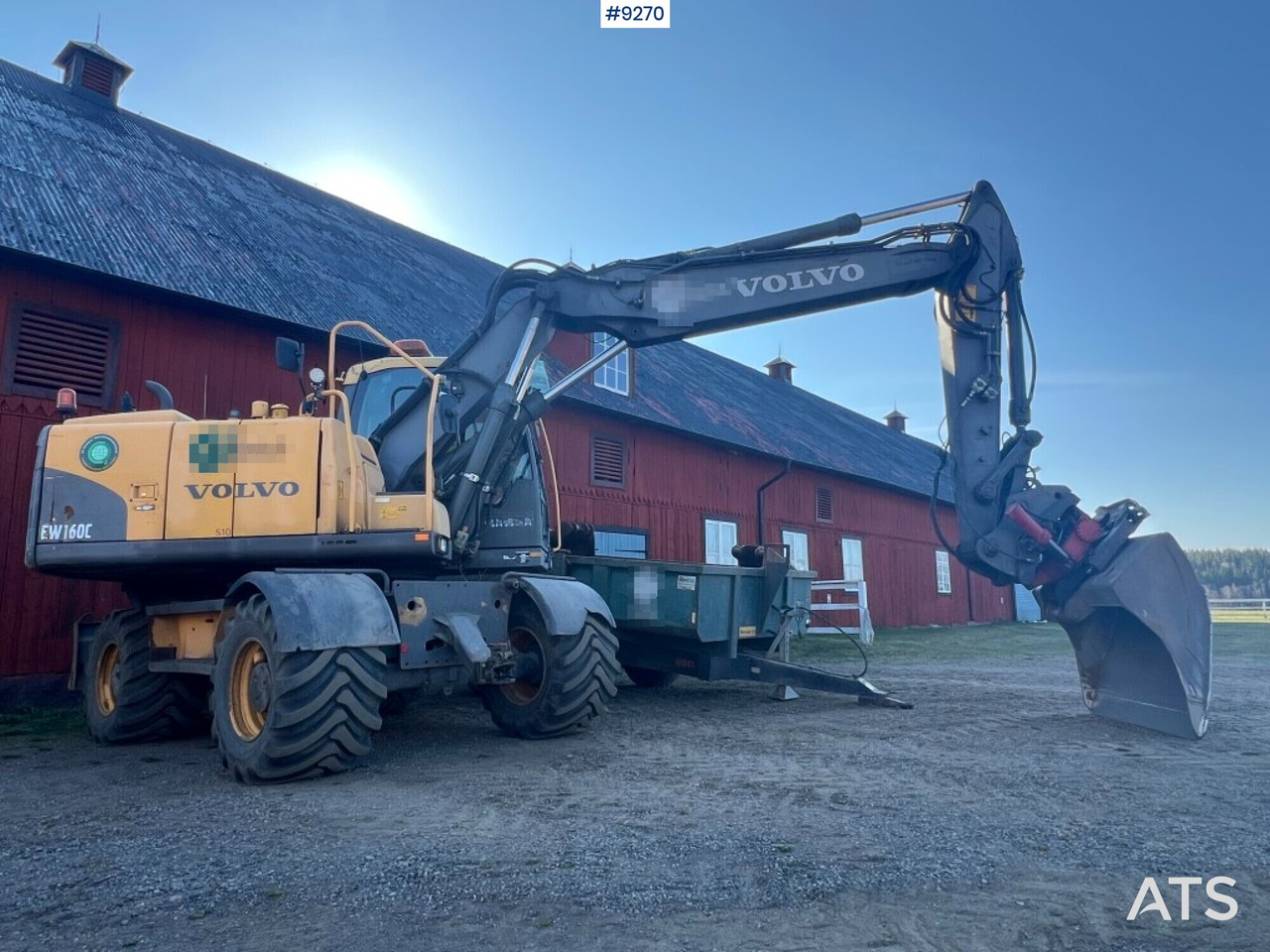 Volvo EW 160 C wheeled excavator (VIDEO) - Pelle sur pneus: photos 1 Volvo EW 160 C wheeled excavator (VIDEO) - Pelle sur pneus: photos 1