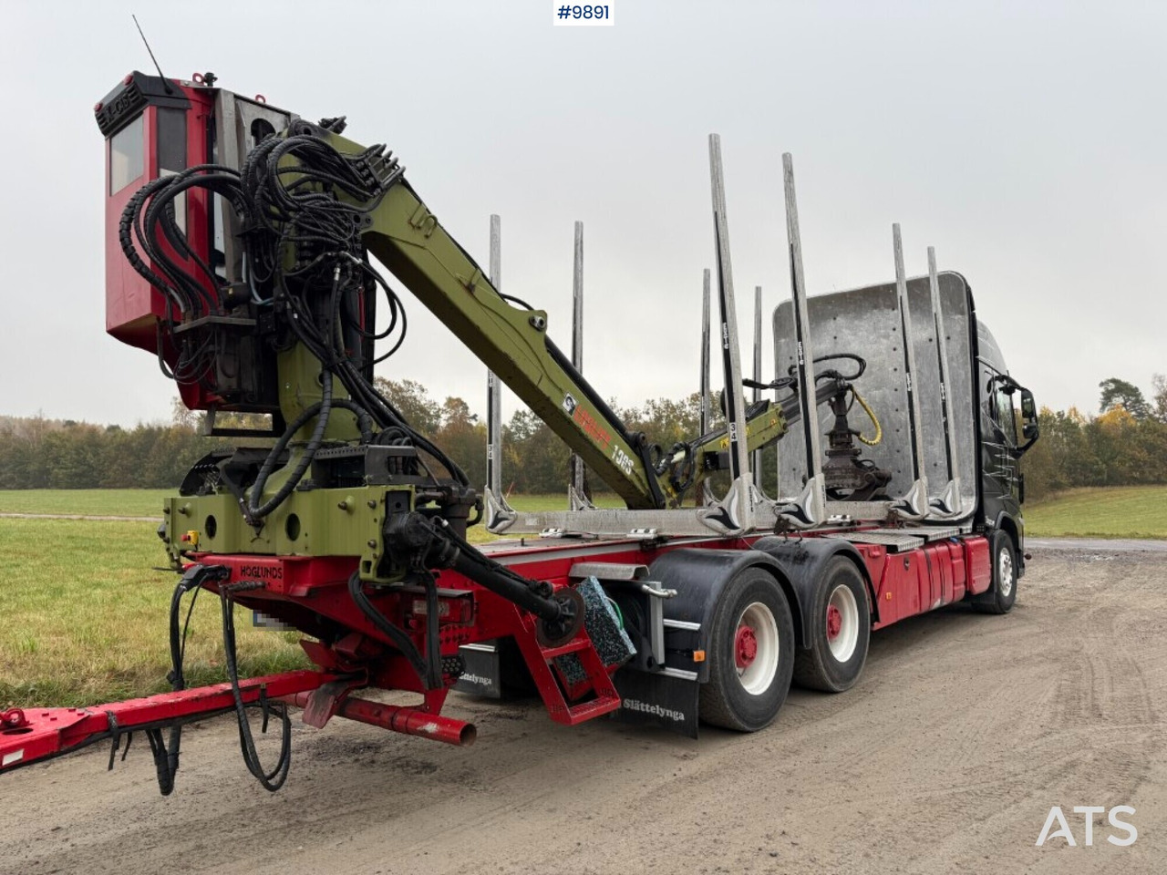 Volvo FH64 R Timber truck, trailer and crane - Camion grumier, Camion grue: photos 2 Volvo FH64 R Timber truck, trailer and crane - Camion grumier, Camion grue: photos 2