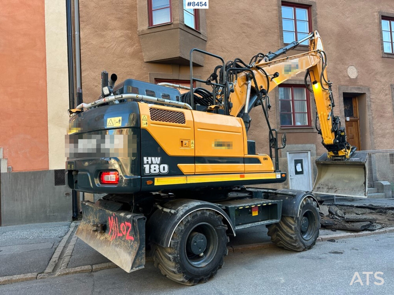 Wheeled excavator Hyundai HW180 with rotor digging system and gear (SEE VIDEO) - Pelle sur pneus: photos 3 Wheeled excavator Hyundai HW180 with rotor digging system and gear (SEE VIDEO) - Pelle sur pneus: photos 3