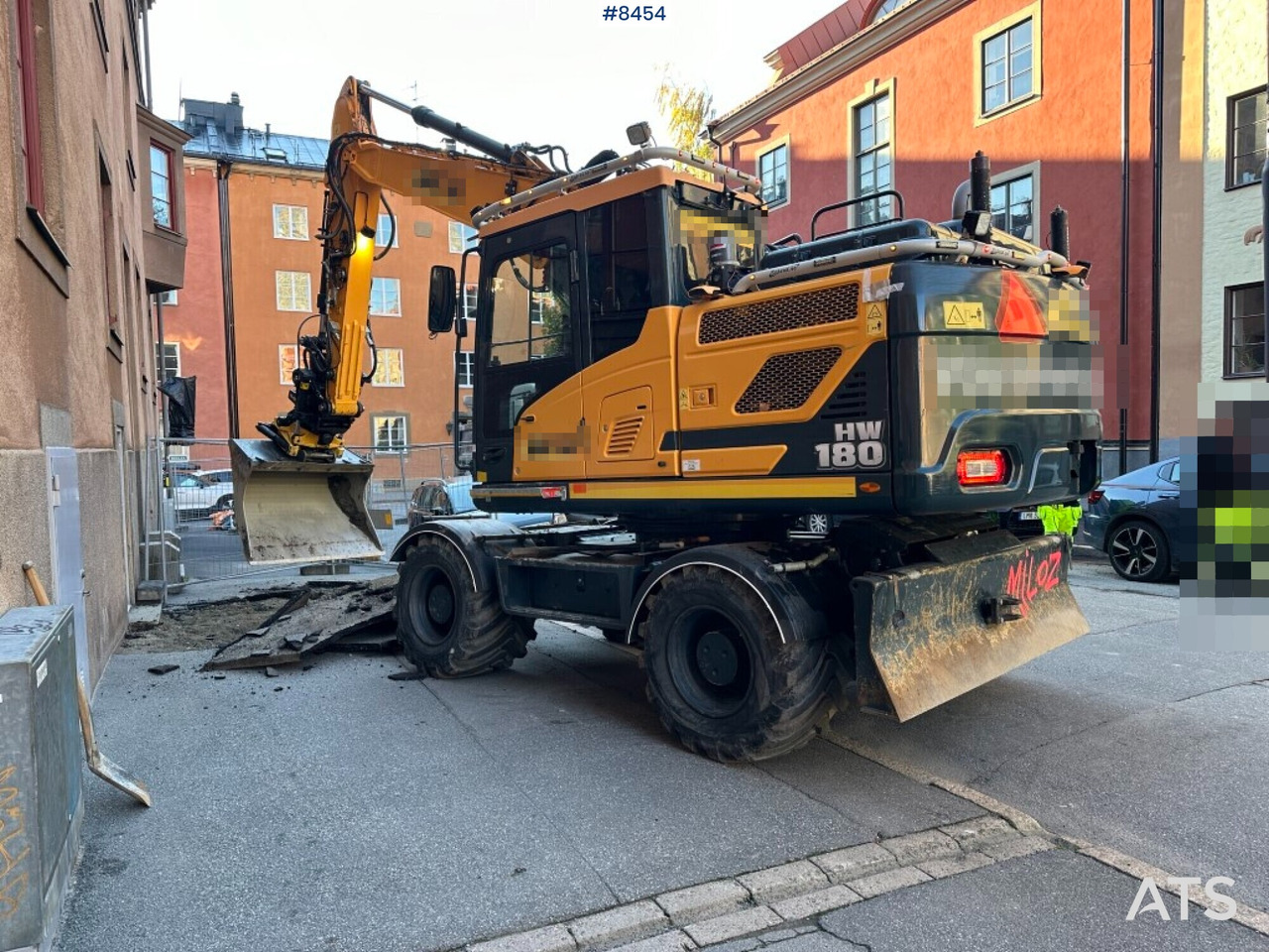 Wheeled excavator Hyundai HW180 with rotor digging system and gear (SEE VIDEO) - Pelle sur pneus: photos 2 Wheeled excavator Hyundai HW180 with rotor digging system and gear (SEE VIDEO) - Pelle sur pneus: photos 2