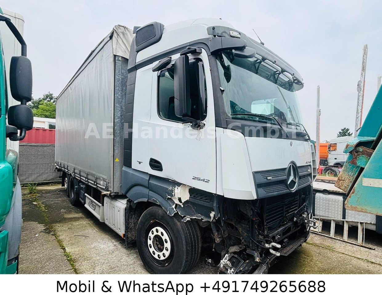 Mercedes-Benz Actros IV 2642 L LL 6x2*Retarder/Standklima/Lift - Camion à rideaux coulissants: photos 1 Mercedes-Benz Actros IV 2642 L LL 6x2*Retarder/Standklima/Lift - Camion à rideaux coulissants: photos 1