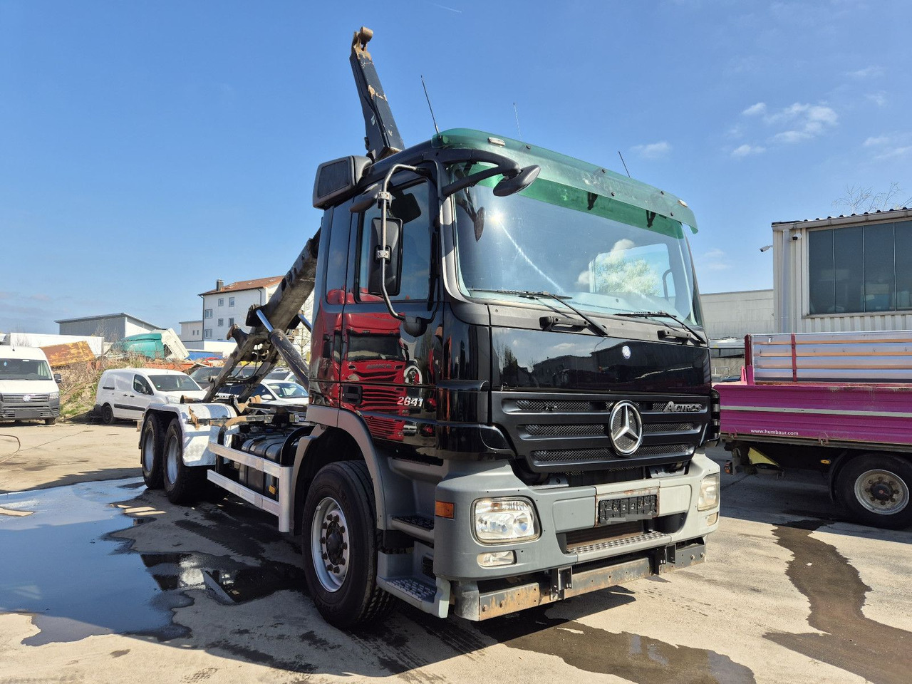 Mercedes-Benz Actros MP2 2641 M BL 6x4*MEILLER-RK-20.67/Analog - Camion ampliroll: photos 1 Mercedes-Benz Actros MP2 2641 M BL 6x4*MEILLER-RK-20.67/Analog - Camion ampliroll: photos 1