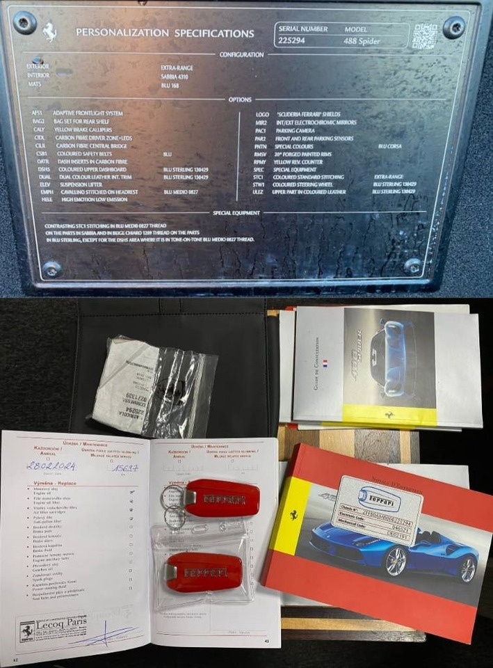Cabriolet Ferrari 488 SPIDER -Carte Grise Française endommagé: photos 13 Cabriolet Ferrari 488 SPIDER -Carte Grise Française endommagé: photos 13