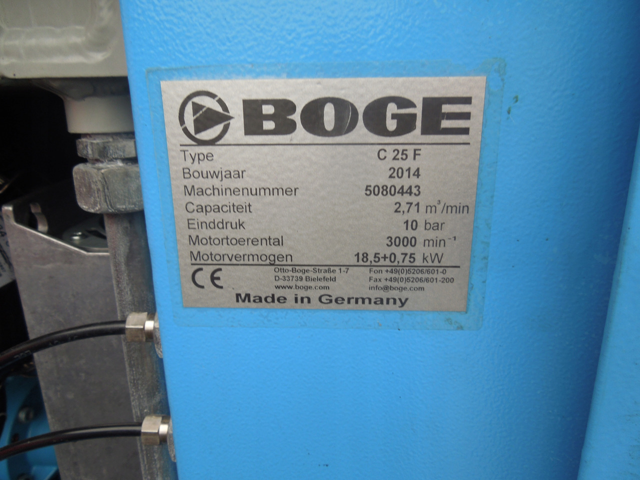 BOGE C25F - Compresseur d'air: photos 3 BOGE C25F - Compresseur d'air: photos 3