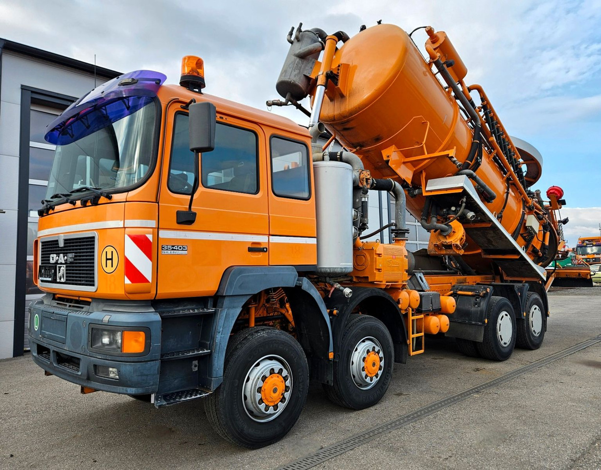 MAN 35.403 8x6 Kanalspül Kombi Edelstahl Recycling - Camion hydrocureur: photos 1 MAN 35.403 8x6 Kanalspül Kombi Edelstahl Recycling - Camion hydrocureur: photos 1