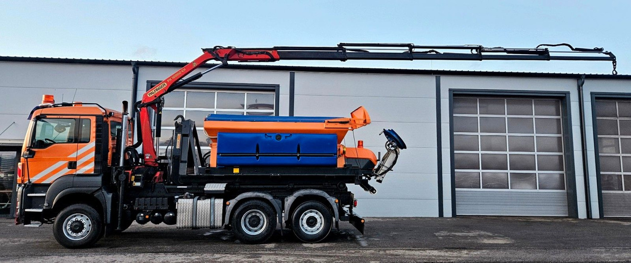 MAN TGS 28.400 6x4-4 BL Palfinger PK12002 Kran Euro5 - Camion ampliroll, Camion grue: photos 2 MAN TGS 28.400 6x4-4 BL Palfinger PK12002 Kran Euro5 - Camion ampliroll, Camion grue: photos 2