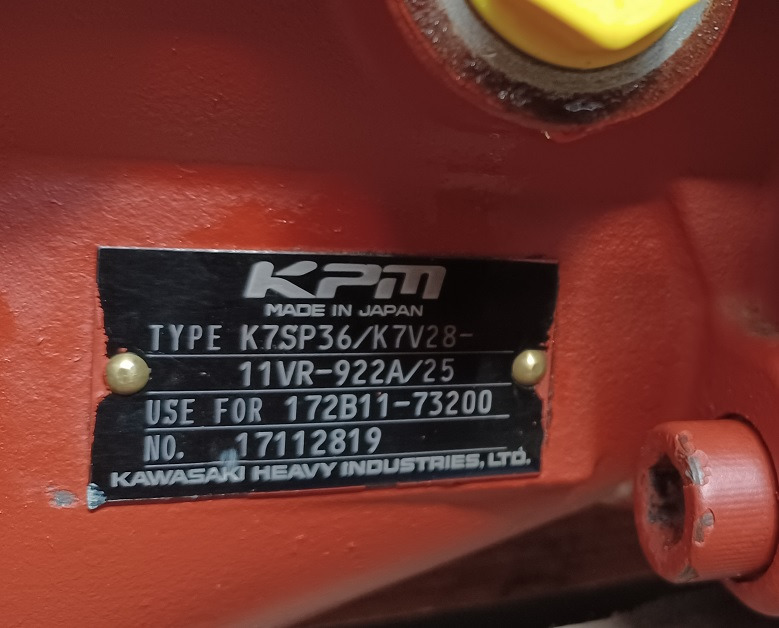 Kawasaki Heavy Industries K7SP36/K7V28-11VR-922A/25 - Pompe hydraulique pour Pelle sur chenille: photos 3 Kawasaki Heavy Industries K7SP36/K7V28-11VR-922A/25 - Pompe hydraulique pour Pelle sur chenille: photos 3