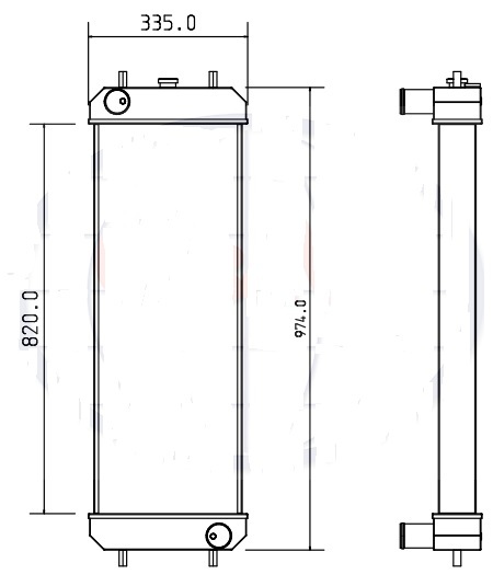 HITACHI HITACHI ZX160-LC3 ZX180-LC3 4642152 - Radiateur pour Pelle: photos 3 HITACHI HITACHI ZX160-LC3 ZX180-LC3 4642152 - Radiateur pour Pelle: photos 3