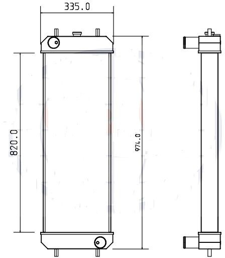 Hitachi HITACHI ZX160-LC3 ZX180-LC3 4642152 - Radiateur: photos 2 Hitachi HITACHI ZX160-LC3 ZX180-LC3 4642152 - Radiateur: photos 2