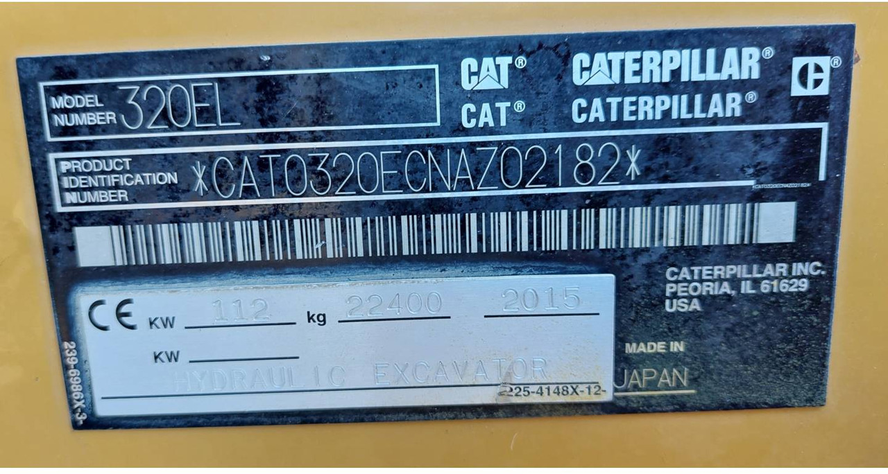 CAT 320EL - Pelle sur chenille: photos 5 CAT 320EL - Pelle sur chenille: photos 5