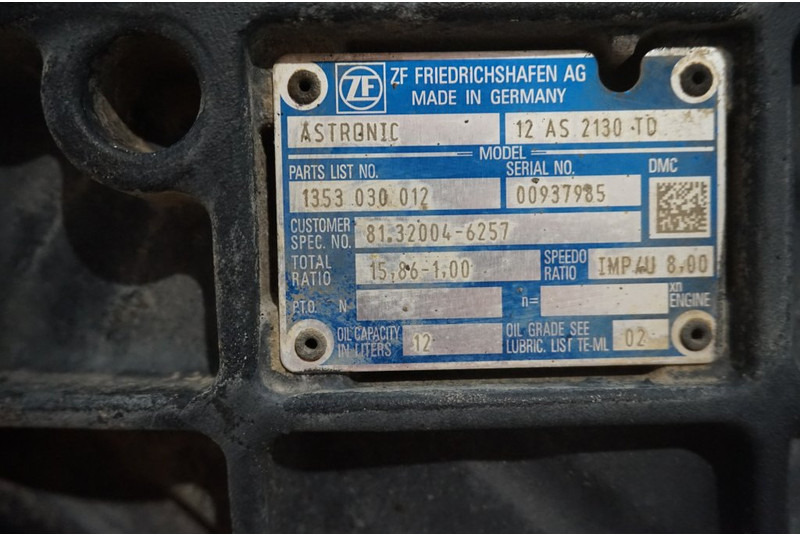 ZF 12AS2130DD TGS 81.32004-6257 - Boîte de vitesse pour Camion: photos 5 ZF 12AS2130DD TGS 81.32004-6257 - Boîte de vitesse pour Camion: photos 5