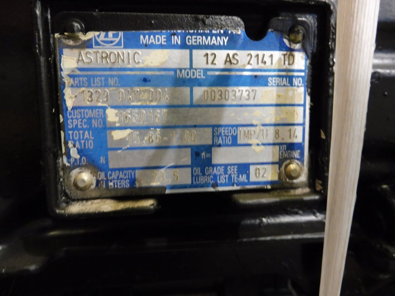 ZF 12AS2141TD+IT DAF - Boîte de vitesse pour Camion: photos 5 ZF 12AS2141TD+IT DAF - Boîte de vitesse pour Camion: photos 5