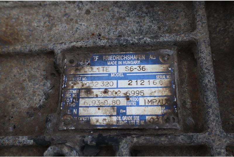 ZF S6-36 - Boîte de vitesse pour Camion: photos 5 ZF S6-36 - Boîte de vitesse pour Camion: photos 5