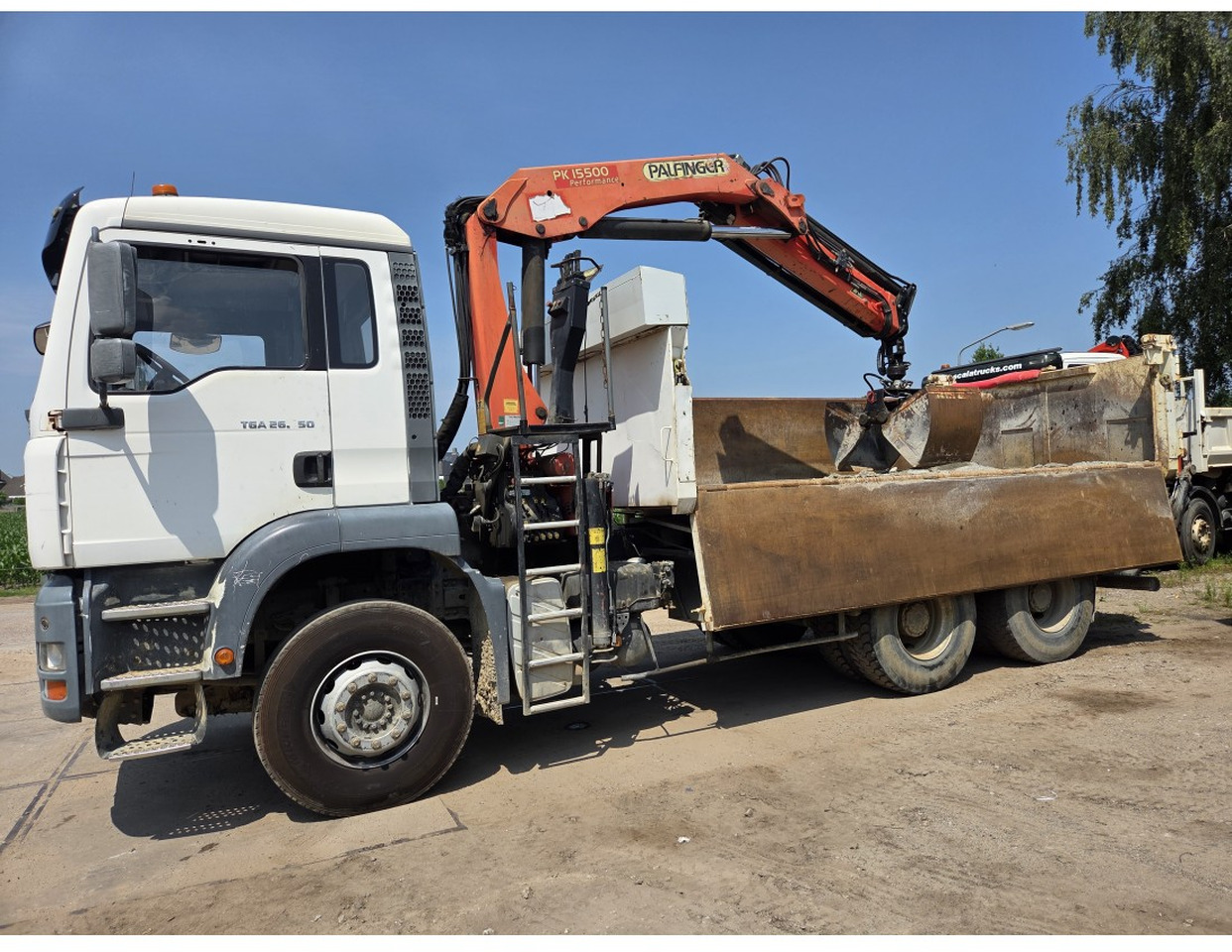 MAN TGA 26.350 6X4 BORDMATIC TIPPER CRANE PALFINGER PK15500 - Camion benne, Camion grue: photos 5 MAN TGA 26.350 6X4 BORDMATIC TIPPER CRANE PALFINGER PK15500 - Camion benne, Camion grue: photos 5