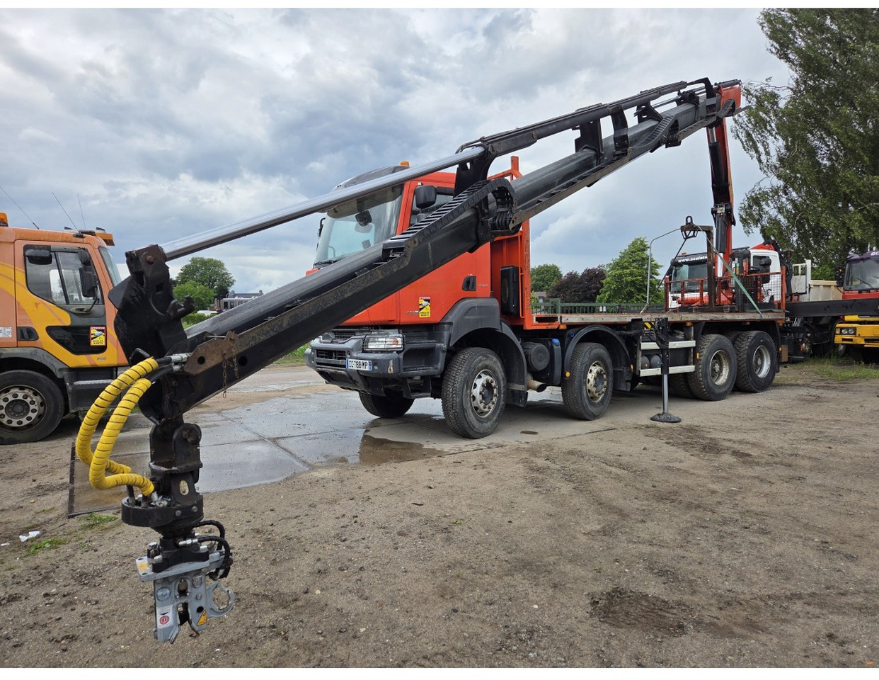 Renault Kerax 430 8X4 Flatbed Crane Palfinger PK26002EH 26 ton 5 Extensions *Retarder - Camion plateau, Camion grue: photos 5 Renault Kerax 430 8X4 Flatbed Crane Palfinger PK26002EH 26 ton 5 Extensions *Retarder - Camion plateau, Camion grue: photos 5