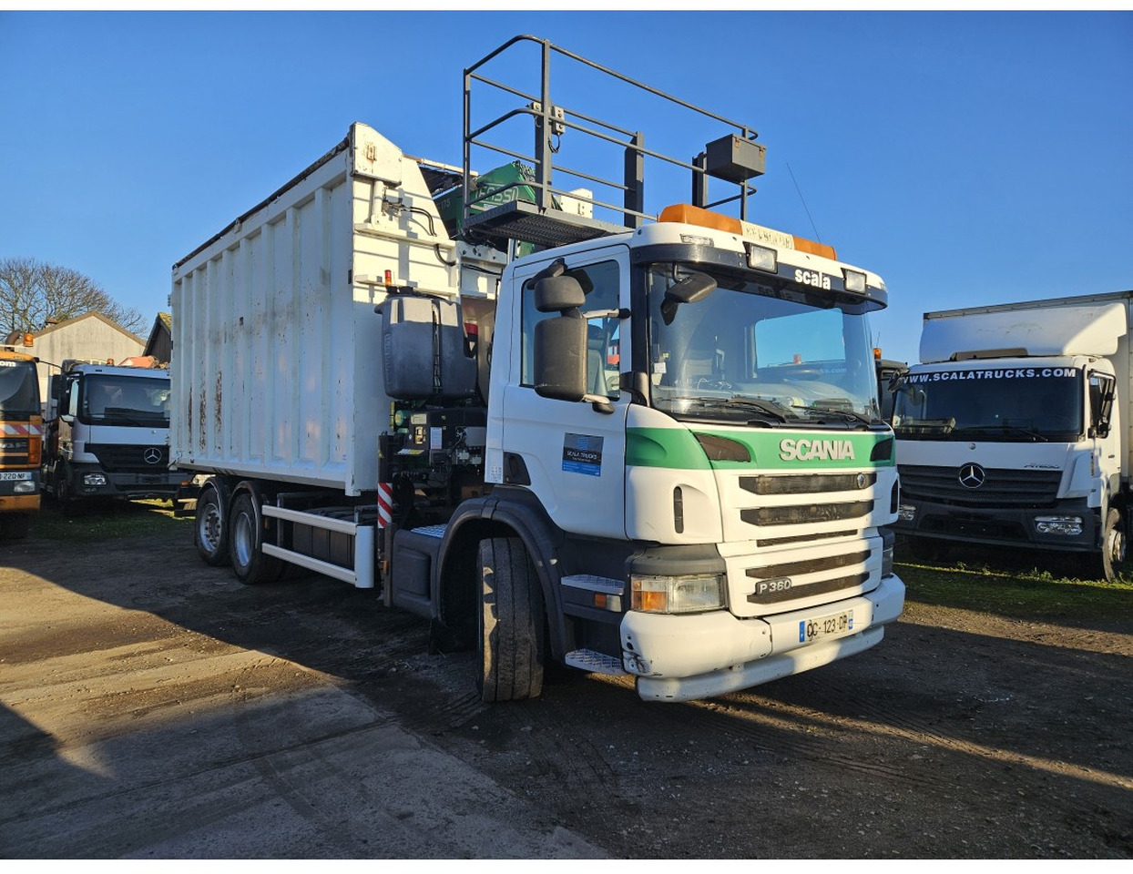 Camion benne, Camion grue Scania P360 6x2 steering axle lenk Tipper Crane Fassi F175A: photos 6 Camion benne, Camion grue Scania P360 6x2 steering axle lenk Tipper Crane Fassi F175A: photos 6