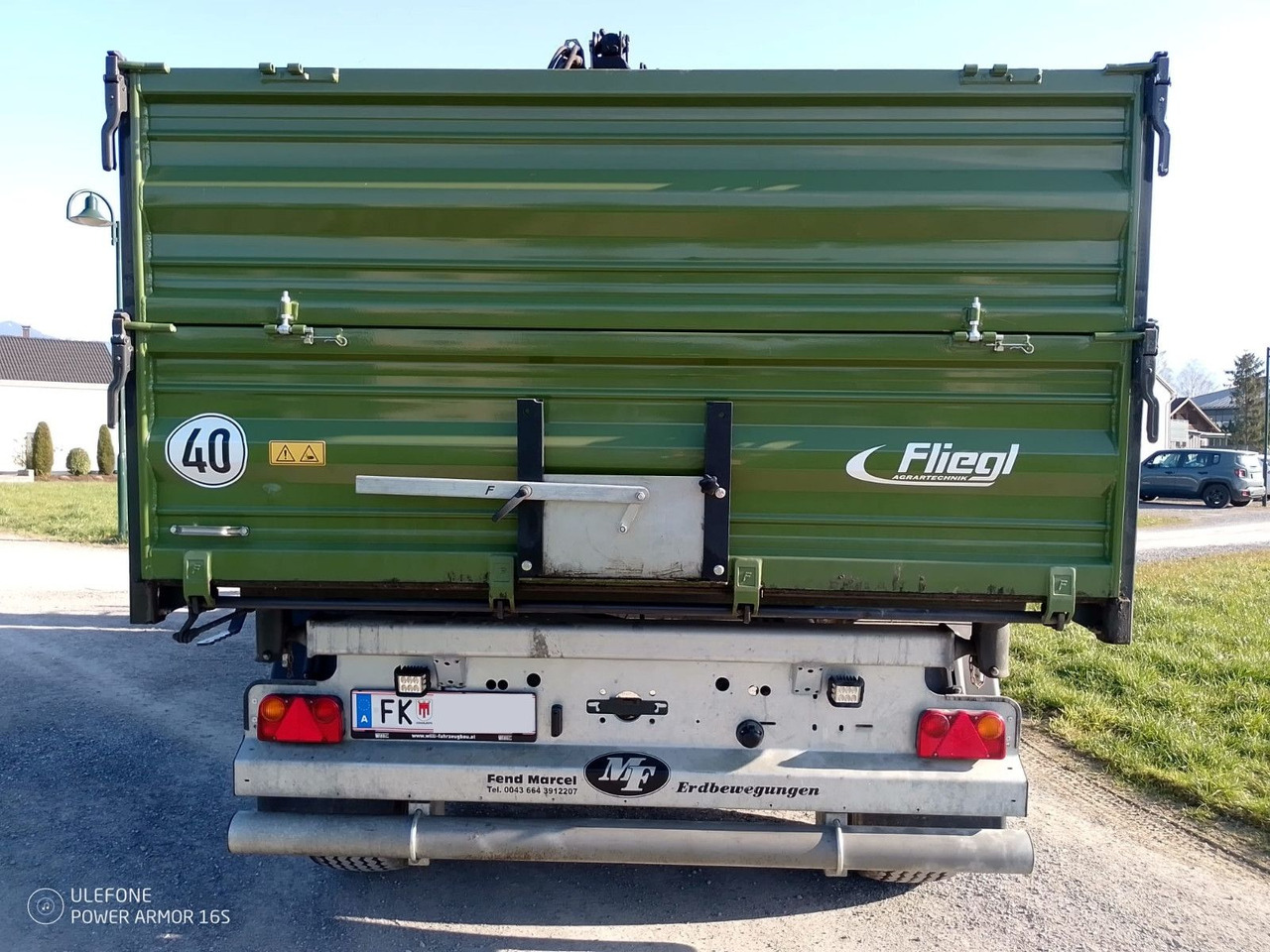Fliegl TDK160, Agraranhänger, Fassi F110, EU Papiere - Remorque benne: photos 5 Fliegl TDK160, Agraranhänger, Fassi F110, EU Papiere - Remorque benne: photos 5
