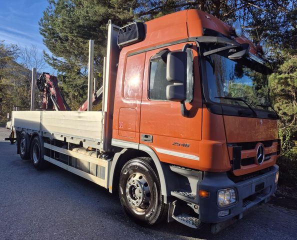 Mercedes-Benz Actros 2548 6x2,E5,MP3,EPS, Penz 25R9,50 Greifer - Camion grue: photos 1 Mercedes-Benz Actros 2548 6x2,E5,MP3,EPS, Penz 25R9,50 Greifer - Camion grue: photos 1
