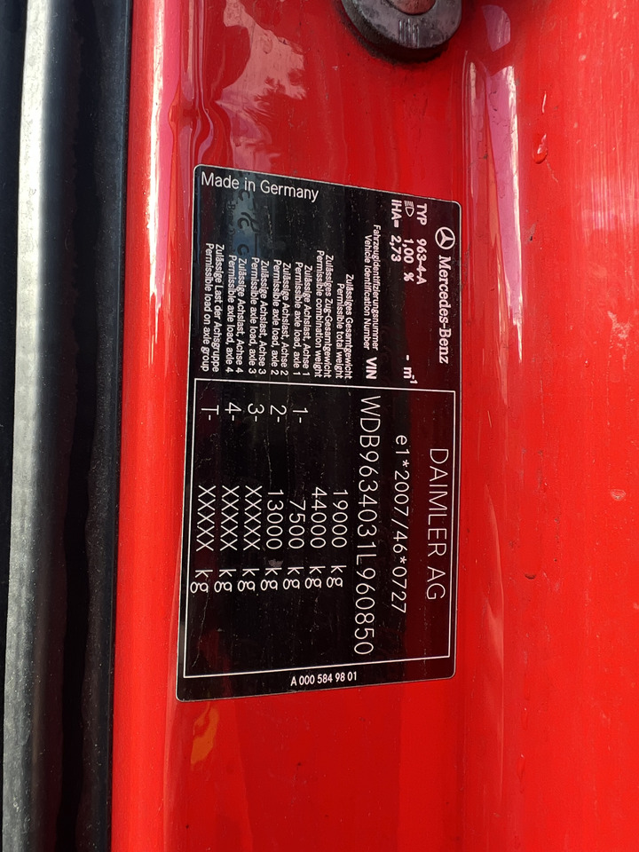 Tracteur routier MERCEDES-BENZ Actros 1845 4x2, E6, Retarder: photos 7 Tracteur routier MERCEDES-BENZ Actros 1845 4x2, E6, Retarder: photos 7