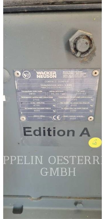 Mini tombereau Neuson DW40: photos 6