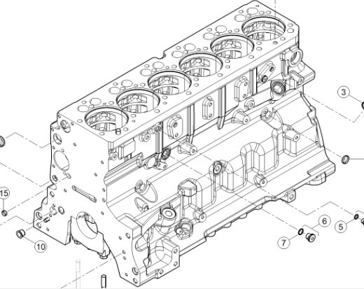 CLAAS Arion 610 660 Blok Silnika CZĘŚCI - Bloc-cylindres pour Machine agricole: photos 1 CLAAS Arion 610 660 Blok Silnika CZĘŚCI - Bloc-cylindres pour Machine agricole: photos 1
