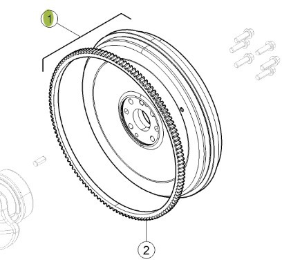 CLAAS Arion 610 660 Koło Zamachowe Silnika Wieniec Zębaty 0011615300 7700045315 - Volant moteur pour Machine agricole: photos 1 CLAAS Arion 610 660 Koło Zamachowe Silnika Wieniec Zębaty 0011615300 7700045315 - Volant moteur pour Machine agricole: photos 1