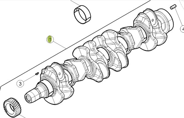 CLAAS Arion 610 660 Wał Korbowy Silnika CZĘŚCI 0011615290 00 1161 529 0 - Vilebrequin pour Machine agricole: photos 1 CLAAS Arion 610 660 Wał Korbowy Silnika CZĘŚCI 0011615290 00 1161 529 0 - Vilebrequin pour Machine agricole: photos 1