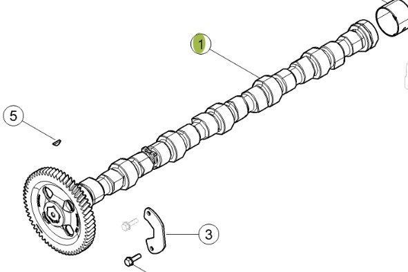 CLAAS Arion 610 660 Wałek Rozrządu Silnika CZĘŚCI 0011615530 00 1161 553 0 - Arbre à cames pour Machine agricole: photos 1 CLAAS Arion 610 660 Wałek Rozrządu Silnika CZĘŚCI 0011615530 00 1161 553 0 - Arbre à cames pour Machine agricole: photos 1