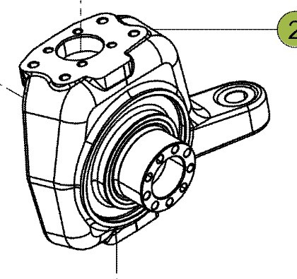 CLAAS Arion 610 660 Zwrotnica Przedniej Osi Przekładnia Kierownicza 0011637200 0011637210 - Fusée d'essieu pour Machine agricole: photos 2 CLAAS Arion 610 660 Zwrotnica Przedniej Osi Przekładnia Kierownicza 0011637200 0011637210 - Fusée d'essieu pour Machine agricole: photos 2