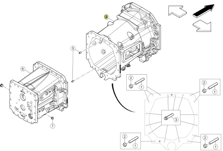 Claas Arion 630 - skrzynia biegów - obudowa 6005031573 - Boîte de vitesse pour Machine agricole: photos 1 Claas Arion 630 - skrzynia biegów - obudowa 6005031573 - Boîte de vitesse pour Machine agricole: photos 1