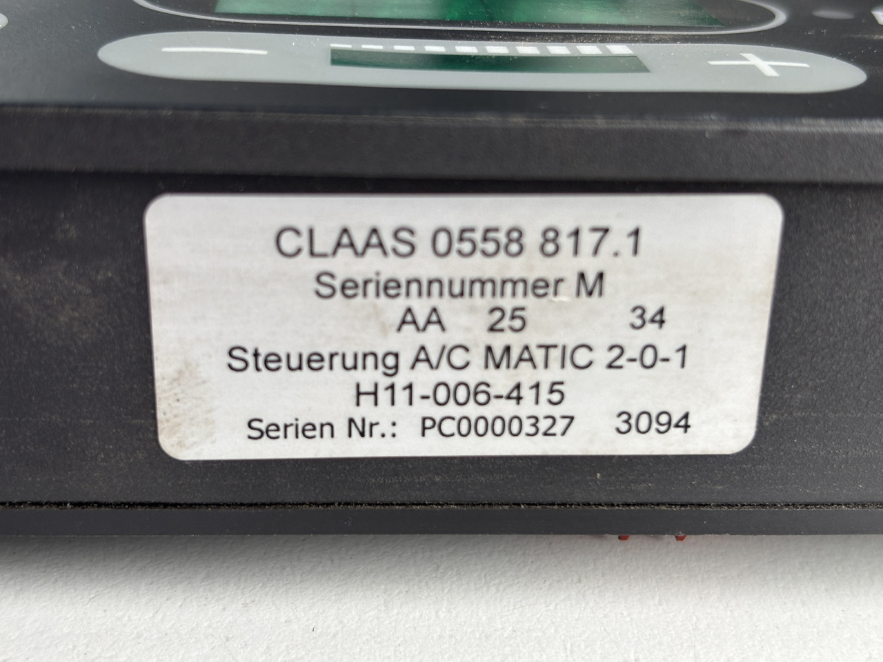 Claas Jaguar Lexion Tucano Xerion - moduł sterownik klimatyzacji A/C Matic 558817.1 0558817.1 - Bloc de gestion pour Machine agricole: photos 2 Claas Jaguar Lexion Tucano Xerion - moduł sterownik klimatyzacji A/C Matic 558817.1 0558817.1 - Bloc de gestion pour Machine agricole: photos 2