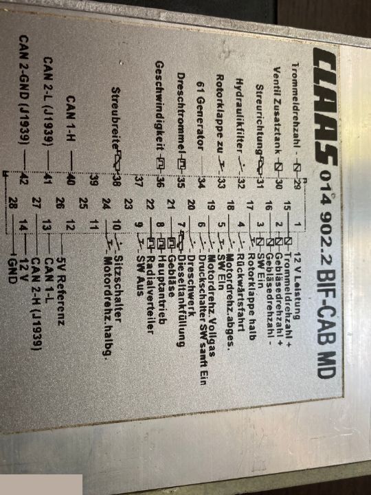 Claas Lexion 510 520 530 540 550 560 570 580 600 - Moduł Płyty Bezpieczników 014 902.2 - Fusible pour Machine agricole: photos 1 Claas Lexion 510 520 530 540 550 560 570 580 600 - Moduł Płyty Bezpieczników 014 902.2 - Fusible pour Machine agricole: photos 1