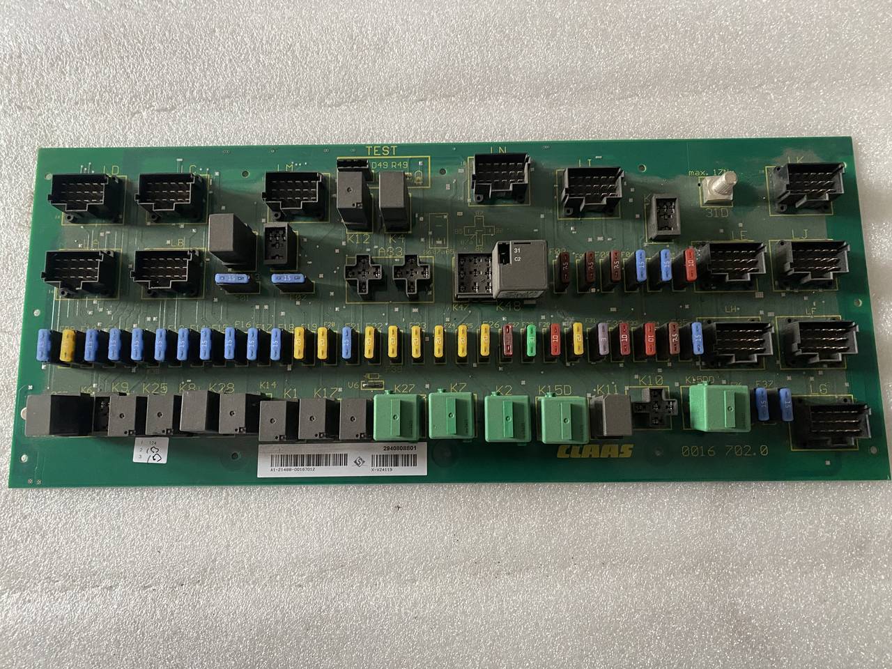 Claas Płyta Bezpieczników | Modułów 0016702.0 - Fusible pour Machine agricole: photos 1 Claas Płyta Bezpieczników | Modułów 0016702.0 - Fusible pour Machine agricole: photos 1