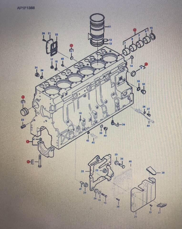 FENDT 6335C SILNIK-BLOK CYLINDRÓW V837086217/Fendt 6335 C silnik-blok cylindrów - Bloc-cylindres pour Machine agricole: photos 1 FENDT 6335C SILNIK-BLOK CYLINDRÓW V837086217/Fendt 6335 C silnik-blok cylindrów - Bloc-cylindres pour Machine agricole: photos 1