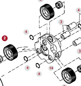 Fendt 414 415 Vario Jarzmo Przekładni Planetarnej Satelita Tylnej Osi Zwolnicy 404150150010 - Moteur de translation pour Machine agricole: photos 1 Fendt 414 415 Vario Jarzmo Przekładni Planetarnej Satelita Tylnej Osi Zwolnicy 404150150010 - Moteur de translation pour Machine agricole: photos 1