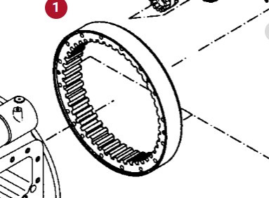 Fendt 414 415 Vario Koło Zębate Koronowe Tylnej Osi Zwolnicy 411151150023 - Moteur de translation pour Machine agricole: photos 1 Fendt 414 415 Vario Koło Zębate Koronowe Tylnej Osi Zwolnicy 411151150023 - Moteur de translation pour Machine agricole: photos 1