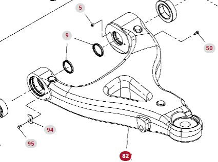 Fendt 930 933 936 939 942 GEN 7 Wahacz Dolny Lewy CZĘŚCI H218PF050050A - Suspension du ressort pour Machine agricole: photos 1 Fendt 930 933 936 939 942 GEN 7 Wahacz Dolny Lewy CZĘŚCI H218PF050050A - Suspension du ressort pour Machine agricole: photos 1
