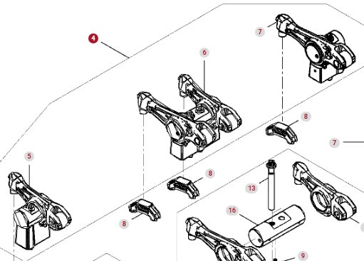 Fendt 936 Gen 7 Silnik D1556LE523 Dźwignia Popychacza H221PF050003A CZĘŚCI - Tige de poussée pour Tracteur agricole: photos 1 Fendt 936 Gen 7 Silnik D1556LE523 Dźwignia Popychacza H221PF050003A CZĘŚCI - Tige de poussée pour Tracteur agricole: photos 1
