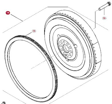 Fendt 936 Gen 7 Silnik D1556LE523 Koło Zamachowe Pierścień H218PF150273A H221PF050010A CZĘŚCI - Volant moteur pour Machine agricole: photos 2 Fendt 936 Gen 7 Silnik D1556LE523 Koło Zamachowe Pierścień H218PF150273A H221PF050010A CZĘŚCI - Volant moteur pour Machine agricole: photos 2