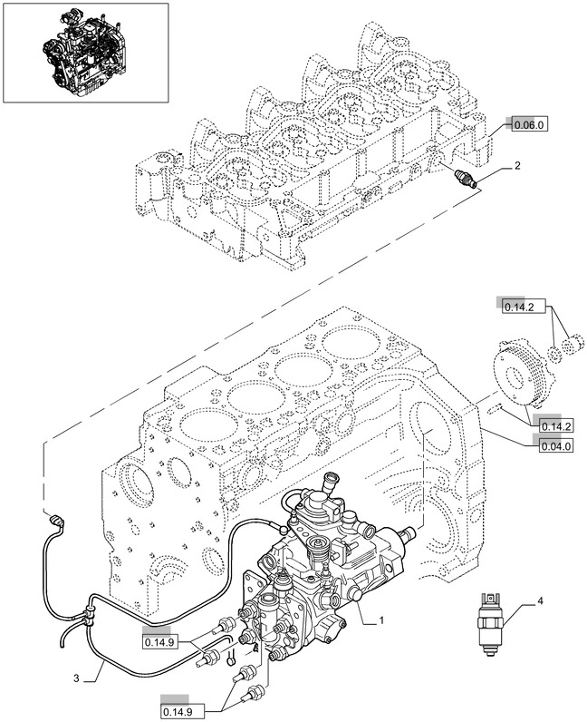 New Holland T6010 Pompa paliwowa wtrys 2855962 - Pompe à carburant pour Machine agricole: photos 1 New Holland T6010 Pompa paliwowa wtrys 2855962 - Pompe à carburant pour Machine agricole: photos 1