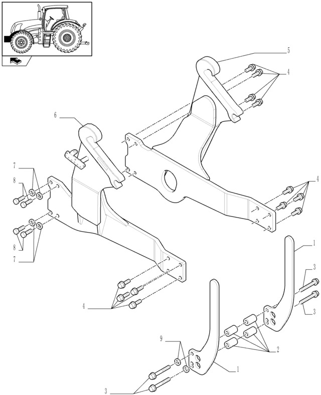 New Holland T6010 Rama 87493266 - Frame/ Châssis pour Tracteur agricole: photos 1 New Holland T6010 Rama 87493266 - Frame/ Châssis pour Tracteur agricole: photos 1